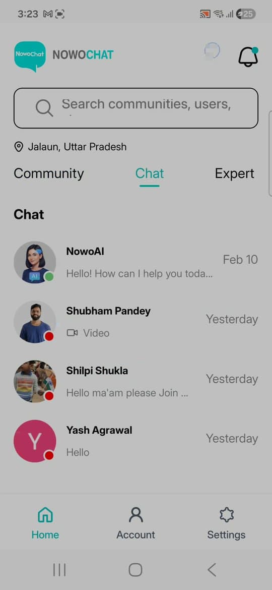 NowoChat — Mobile assistant that lets people upload documents and get cited, context-aware answers in seconds.